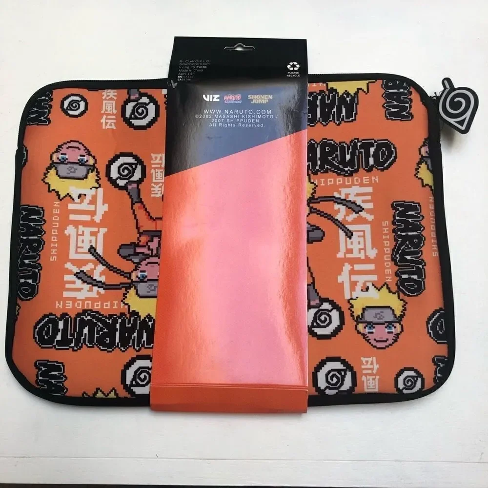Naruto Shippuden Naruto 8-Bit Sprite Laptop Sleeve